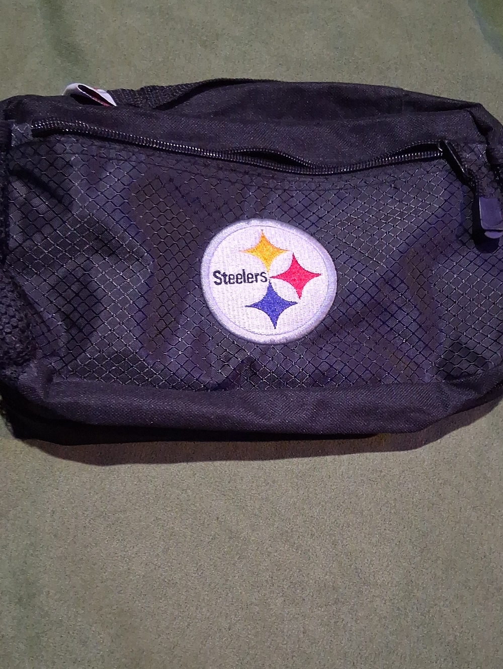 Pittsburgh Steelers Black Men's Belt Bag with Team Crest